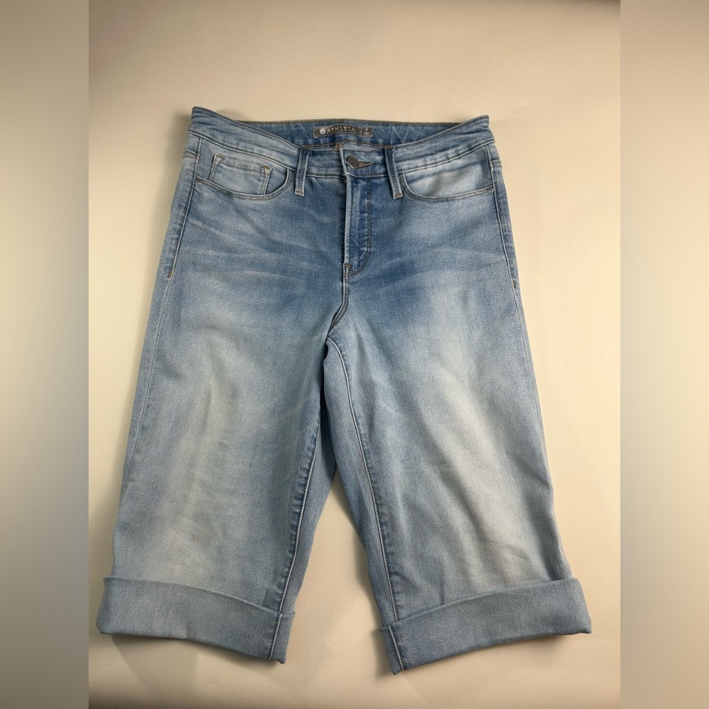 Athleta Medium Wash Denim Shorts